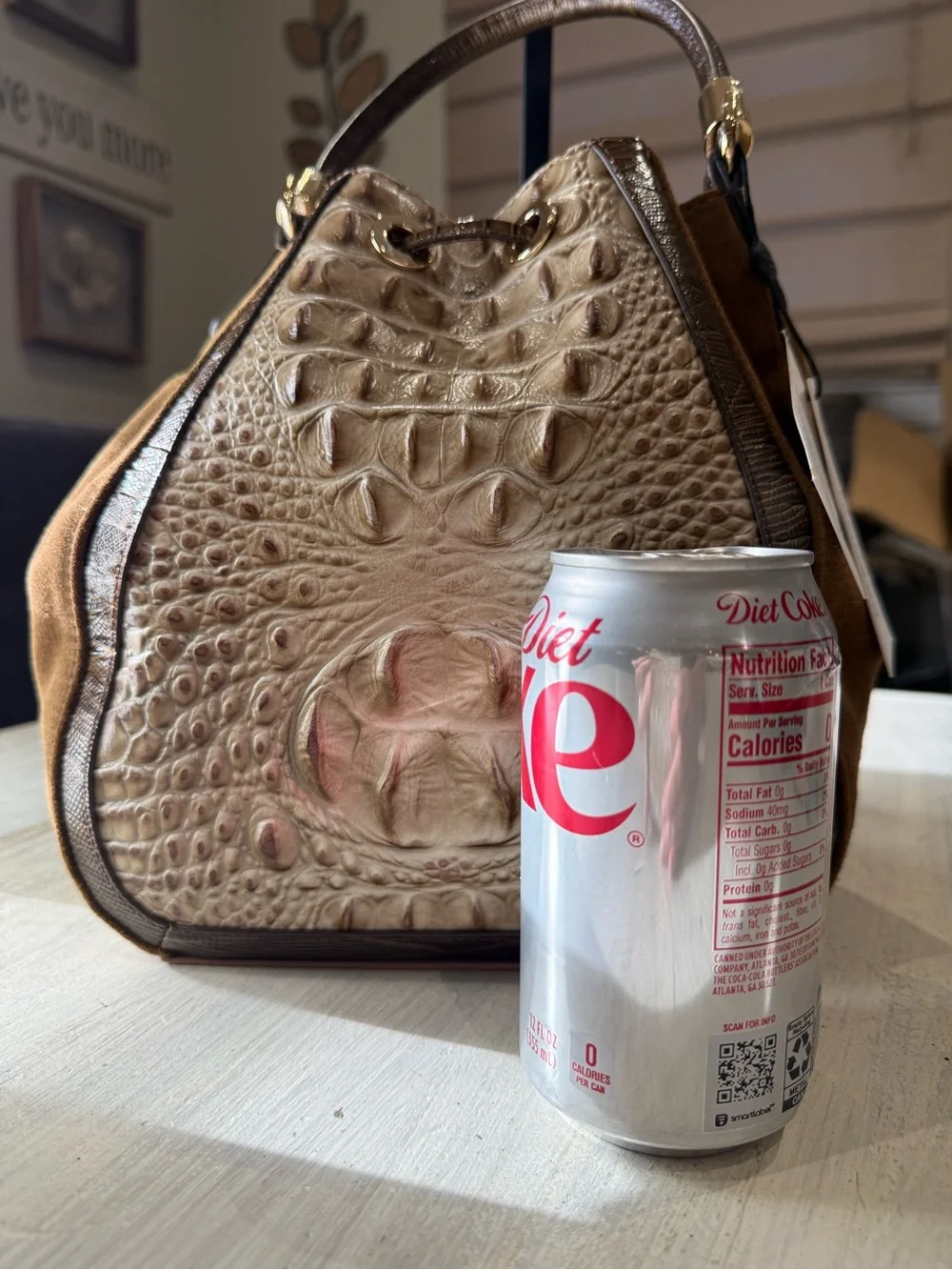 Brahmin hobo cream